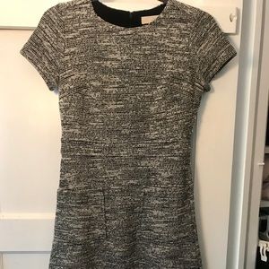 LOFT Tweed Flare dress with pockets